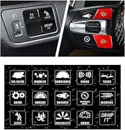 Novelty Stickers Labels for Car or Truck Unused Button, Switch Stickers, Car Interior Console Switch Decals, Truck Dashboard Switch Control Stickers