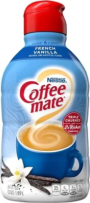 Nestle Coffee Mate French Vanilla Liquid Coffee Creamer 64oz (1.89L) - US Import