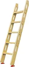 Bunk Bed Ladder Durable Bunk Bed Ladder/Replacement Ladder for Heavy Duty People, Wooden Loft Bed Ladder with Hook Brackets and Non-Slip Feet (Size : 150cm(59in))