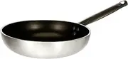 Pentole Agnelli ALSA2111BS24 High Countersunk Frying Pan, Aluminum, Silver, 24 cm