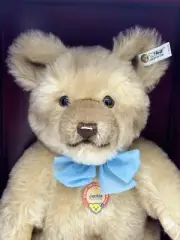 Steiff Jackie Bear 1953 Replica Original Box Tag Paper Limit Edition Mohair 14"