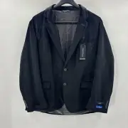 NWT Nautica Men’s Black Single Breasted Notch Lapel Blake Jacket Black Size XL