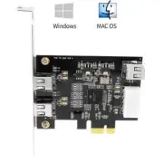 PCI-E express to 2+1 Ports 6-Pin IEEE1394a Firewire400 Video Capture Ti XIO2213
