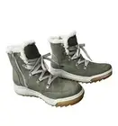 RIEKER Water Resistant Warm Lined Hiking Boots Women’s Zip Lace Khaki UK 7 £78