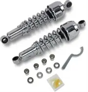 DS Chrome 12.5in Rear Shock Absorber Pair Harley Davidson XR1000 83-85