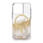 Case-Mate Karat Marble Case MagSafe For iPhone 13/ iPhone 14 (6.1") - White Marble