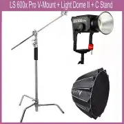 Aputure LS 600x Pro LED Video Light Bi-color 2700K-6500K + Light Dome III+ Stand