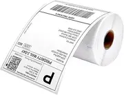 MUNBYN 4"x6" Direct Thermal Shipping Label Compatible with Dymo Labelwriter 4XL 1744907,1755120, Perforated Postage Thermal Labels for MUNBYN Permanent Adhesive, 220 Labels/Roll