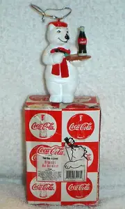 COCA COLA COKE POLAR BEAR ALWAYS AN ARTIST arteest CHRISTMAS ORNAMENT