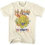 現貨威豹樂隊豹子DEF LEPPARD HYSTERIA FACES ARTT-SHIRT 搖滾T恤