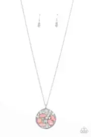 Paparazzi IRIDESCENTLY INFLUENTIAL orange IRIDESCENT necklace