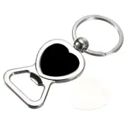 Keychain Bottle Opener, 1pcs - Stainless Steel Flat Beer Bottle Opener (Silver)