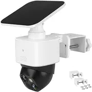 [Uogw] Gutter Mount Bracket for Eufy Security SoloCam S340, Adjustable, Weatherproof and Flexible Bracket Compatible with Eufy S340 Solar Security Camera (White)--2PACK