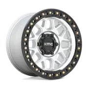 17x9 KMC KM549 GRS Machined With Satin Black Lip Wheel 8x180 (18mm)