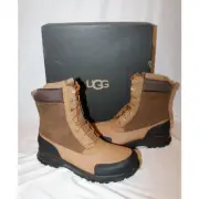 NIB UGG MEN'S WATERPROOF EMMETT LEATHER DUCK BOOTS CHESTNUT SZ 12