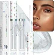 Liquid Highlighter Makeup Stick,Glow Enhancer | Waterproof Glow Liquid Highlighter Long Lasting Highlighter Shimmer for Cheeks