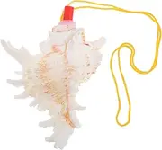 Toyvian Large Natural Conch Shell Whistle Decorative Conch Horn for Blowing Unique Shell Trumpet Plaything for Women Versatile Sound Tool
