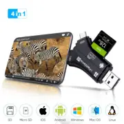 for iPhone 11 Pro XS Max XR 8 8-Pin to SD Memory Card Adapter Camera Reader