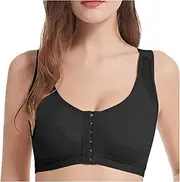 [Miekld] Strapless Bras No Full Front Ring Button Underwear Women Gathers Thin Plus Cup Breathable Size Bra Comfort Bra Sports