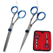 Pro Salon Hair Cutting Thinning Scissors Kit Barber Shears Hairdressing Set 6"