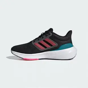 【adidas 愛迪達】慢跑鞋 女鞋 大童 運動鞋 緩震 ULTRABOUNCE J 黑紅 IG5397(8472)