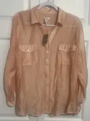 Chico's Women’s Top 3 Sheer Delight Emaline Gypsy Queen Cottagecore Peasant NEW