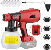 Labymos Cordless Paint er Replacement for Milwaukee 20V Max Battery,Handheld Electric Paint er with 1000ML Container for Home Interior and Exterior/Furniture/Cabinets/Walls/Fence/Ceiling (Battery