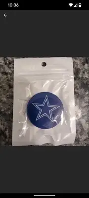 Dallas Cowboys Logo Popsocket for Phone, NFL Licensed