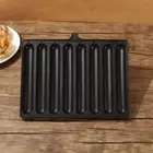 8 Grids Sausage Fry Pan Iron Sausages Grill Plate Corn Dog Maker Food Stalls