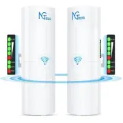 Gigabit Wireless Bridge Outdoor, 5KM Point-to-Point WiFi for Network Extensio...