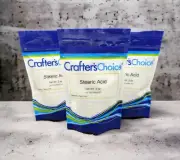 Crafter's Choice Stearic Acid 100% Pure Palm Flakes Triple Pressed 6oz (2oz/3)