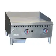 Serv-Ware SMGS-12 12" Countertop Manual Gas Griddle, 3/4" Steel Plate, 30.000...