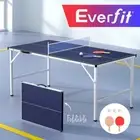 Everfit Table Tennis Ping Pong Table Portable Foldable Family Game Home Indoor