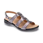 Revere Toledo Backstrap Sandal - Gunmetal