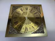 Clock Dial Roman Numerals Metal 7 1/2" Square with 6" Time Ring