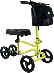 LCJ Knee Scooter,Economical Foldable Steerable Knee Walker Yellow