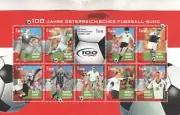 AUSTRIA - IL FOGLIETTO NUOVO PER I CENTO ANNI DELLA LEGA AUSTRIACA PER IL CALCIO