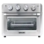 Better Chef Toaster Oven 20 L Silver Convection Air Fryer Broiler Built-In Timer