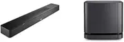 Bose Smart Dolby Atmos Soundbar, Bluetooth Soundbar Speaker with Voice Control and Amazon Alexa Built-in, Black with Bose Bass Module 500, Black Bundle