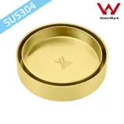 Bathroom Round 100mm Tile Insert Floor Drain Kit Shower 50mm Waste Brushed Gold