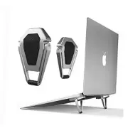 Portable Invisible Laptop Stand, Mini Aluminum Cooling Pad,Computer 1pack（2pcs）