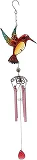 CAXUSD Wind Chime Decor Bee Hummingbird Glass Wind Bell Relaxing Sound Hanging Decoration for Home Car Yard