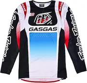 Troy Lee Designs SE Pro Adult Motorcycle/Dirt Bike Jersey for Men, High Performance, Lightweight, Multiple Sizes and Colors, Gasgas Fumes Black/White, Medium, SKU 301814003