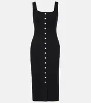 [Staud] Staud Domani midi dress AU 8 black