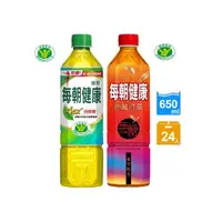 在飛比找momo購物網優惠-福利品/即期品【每朝健康】綠茶/熟藏紅茶-無糖650mlx2