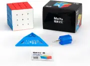 MOYU Meilong 4M Magic Cube, 4X4 Magnetic Speed Cube Puzzle Cube Flexible 3D Puzz