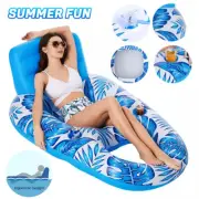 Inflatable Floating Hammock Water Mat Bed Float Chair Swimming Pool Sport Toys