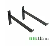 Shelf Bracket, 20Cm Industrial Wall Shelf Bracket Fixing Retro Wall Shelf Bracket, Metal Shelf Bracket With Screws, Maximum Load 20Kg (2Pcs)