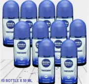 10 X Nivea Men Whitening Anti-perspirant roll-on deodorant 50ml & Expedited Ship