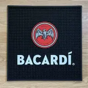 Bacardi Rum Rubber Wait Station Service Spill Bar Mat Coaster *Brand New Barware